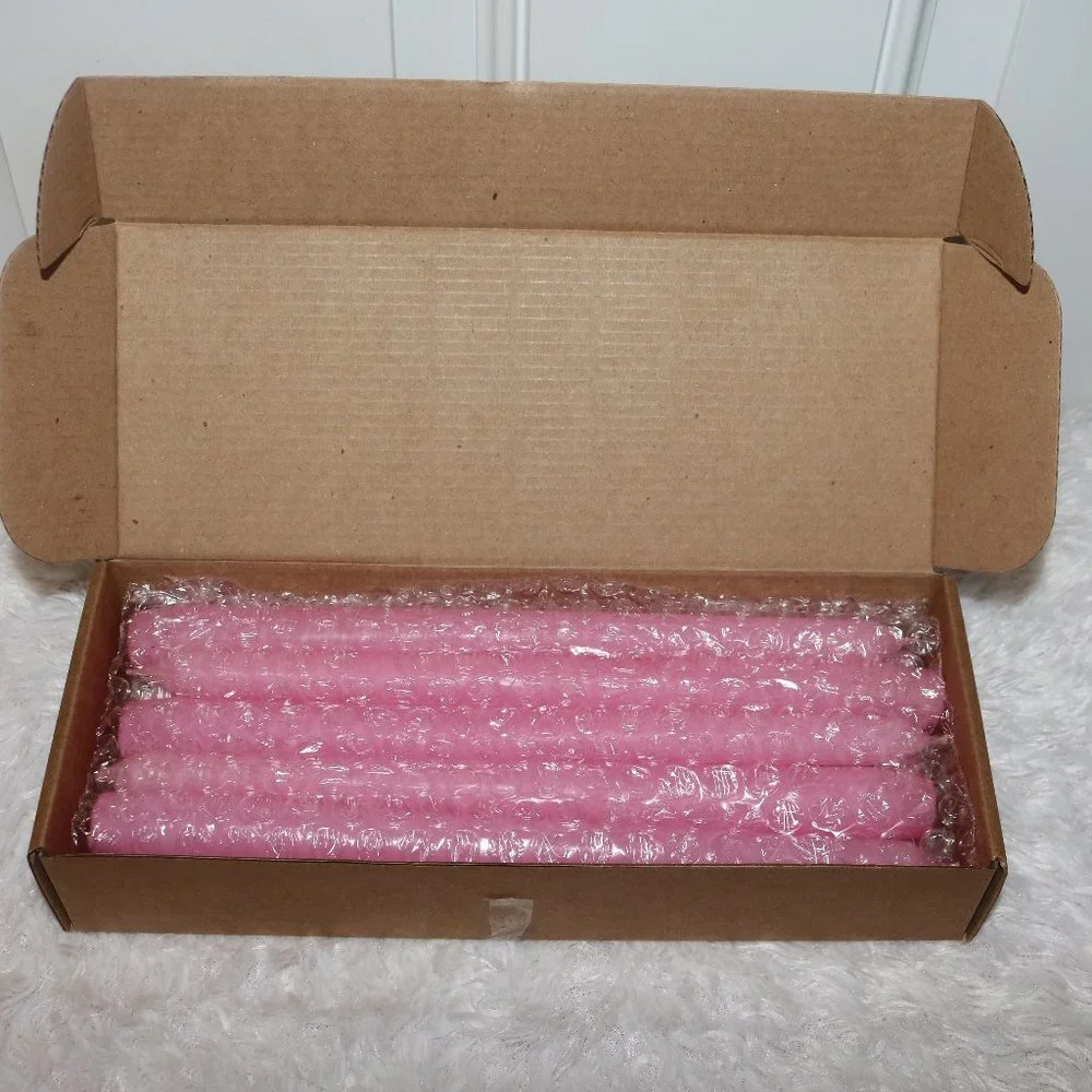 Melt Candle Company set of 10 pink dinner taper candles